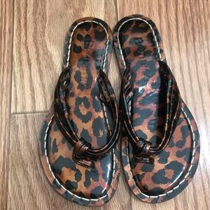 BERNARDO Leopard Print Sandals